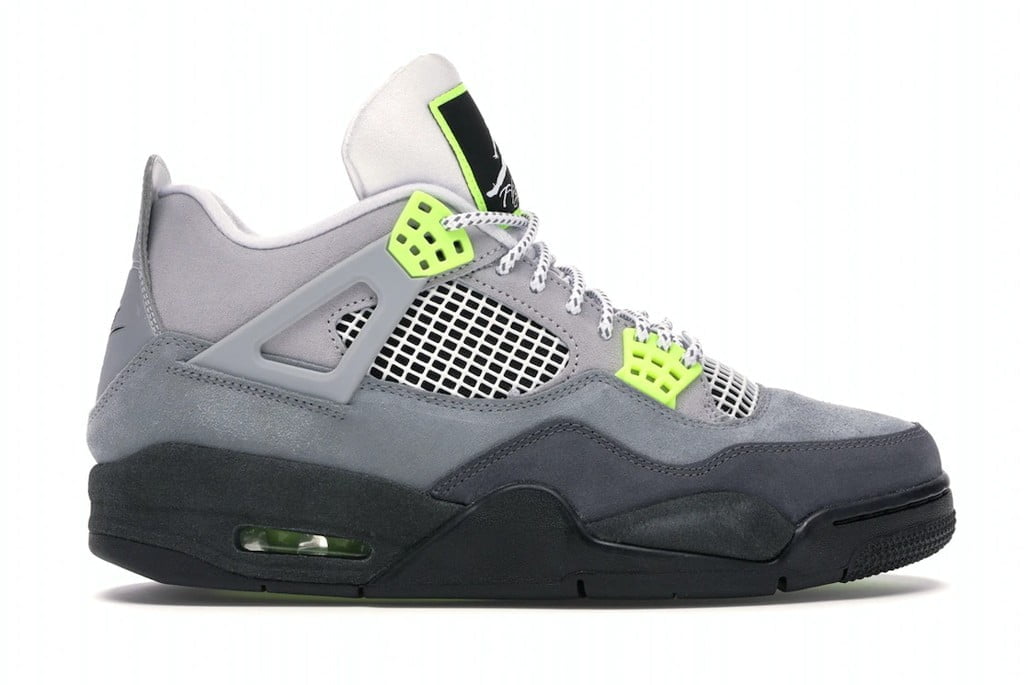 95 Neon Sneakers - Jordan 4 Retro SE - product image from the listing.