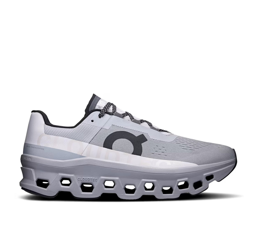 Men's On Cloudmonster Alloy/Silver Running Shoes - product image from the listing.