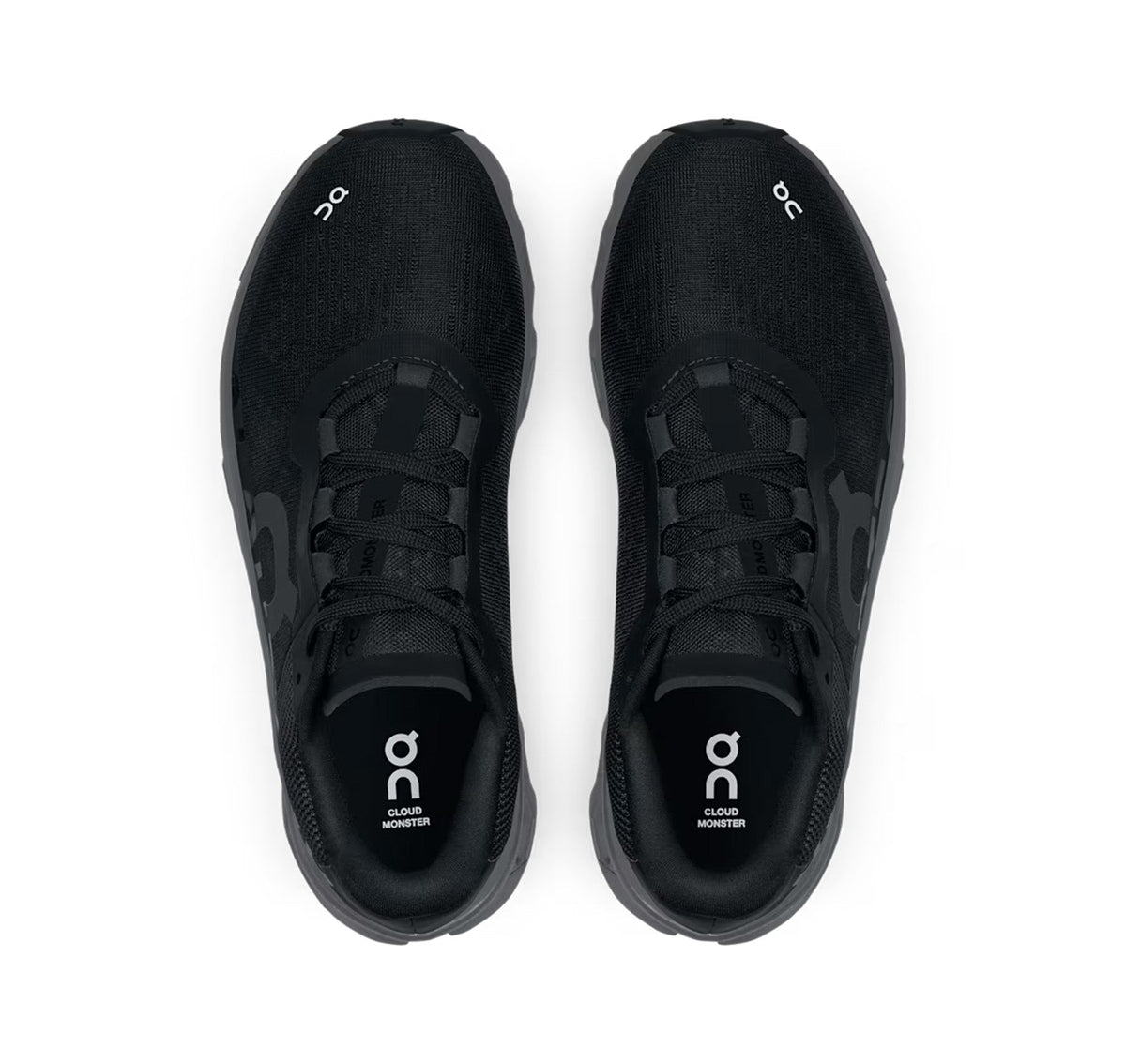 Women's On Cloudmonster Black/Magnet Running Shoes - product image from the listing.