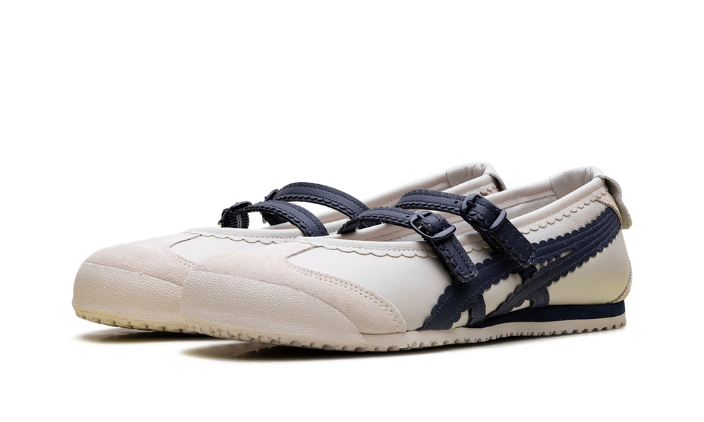 Women's Onitsuka Tiger Mexico 66 TGRS Ballet Flats - Birch Peacoat - product image from the listing.