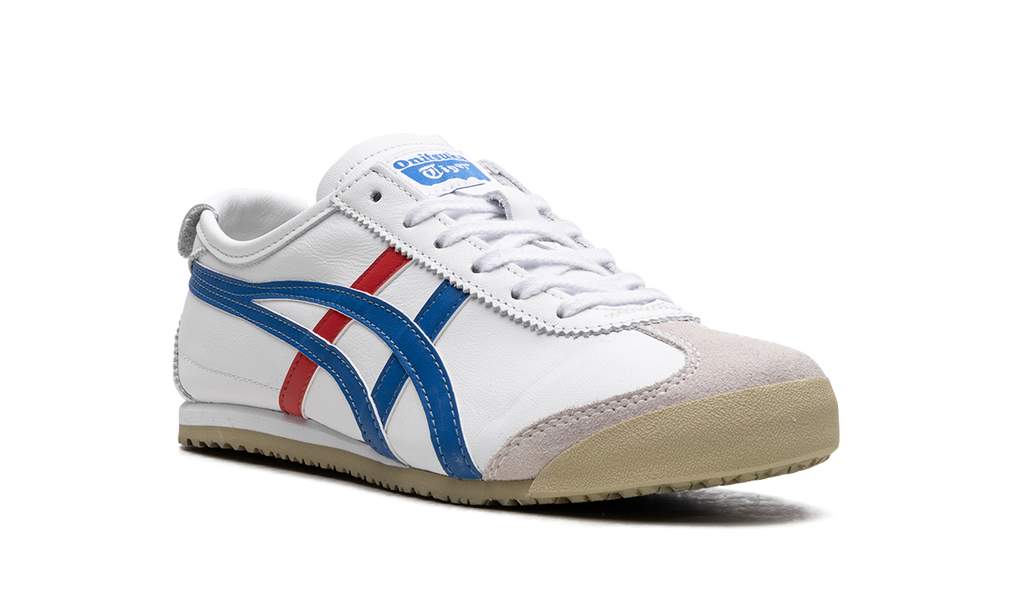 Onitsuka Tiger Mexico 66 Sneakers in White Blue Red - product image from the listing.