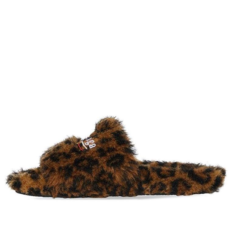 Balenciaga Furry Slides 'Leopard' 654261W2F119634 # for Women - product image from the listing.