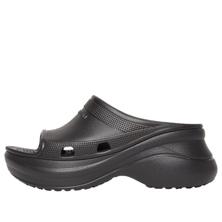 Balenciaga x Crocs Pool Slide Sandals 'Black' 677389W1S8E1000 # for Women - product image from the listing.