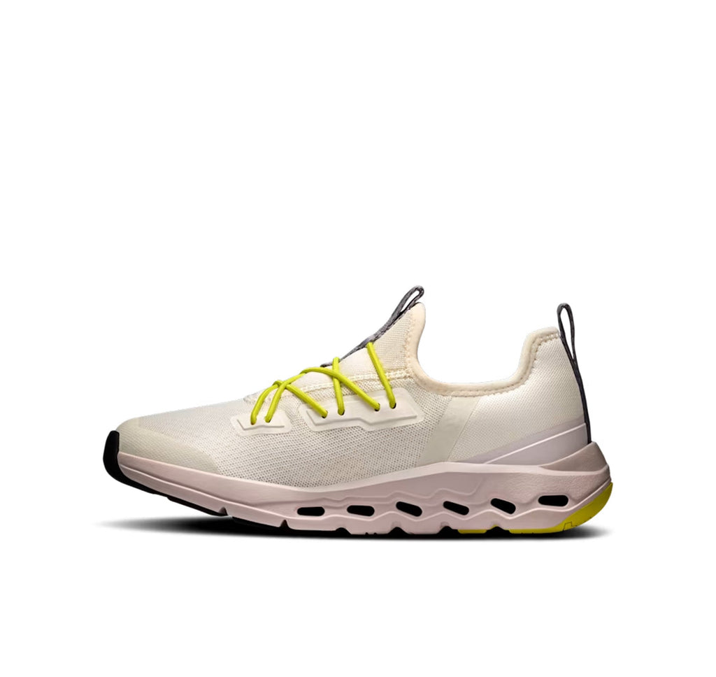 On Little Kids' Cloudleap Ivory/Orchid Athletic Footwear - product image from the listing.