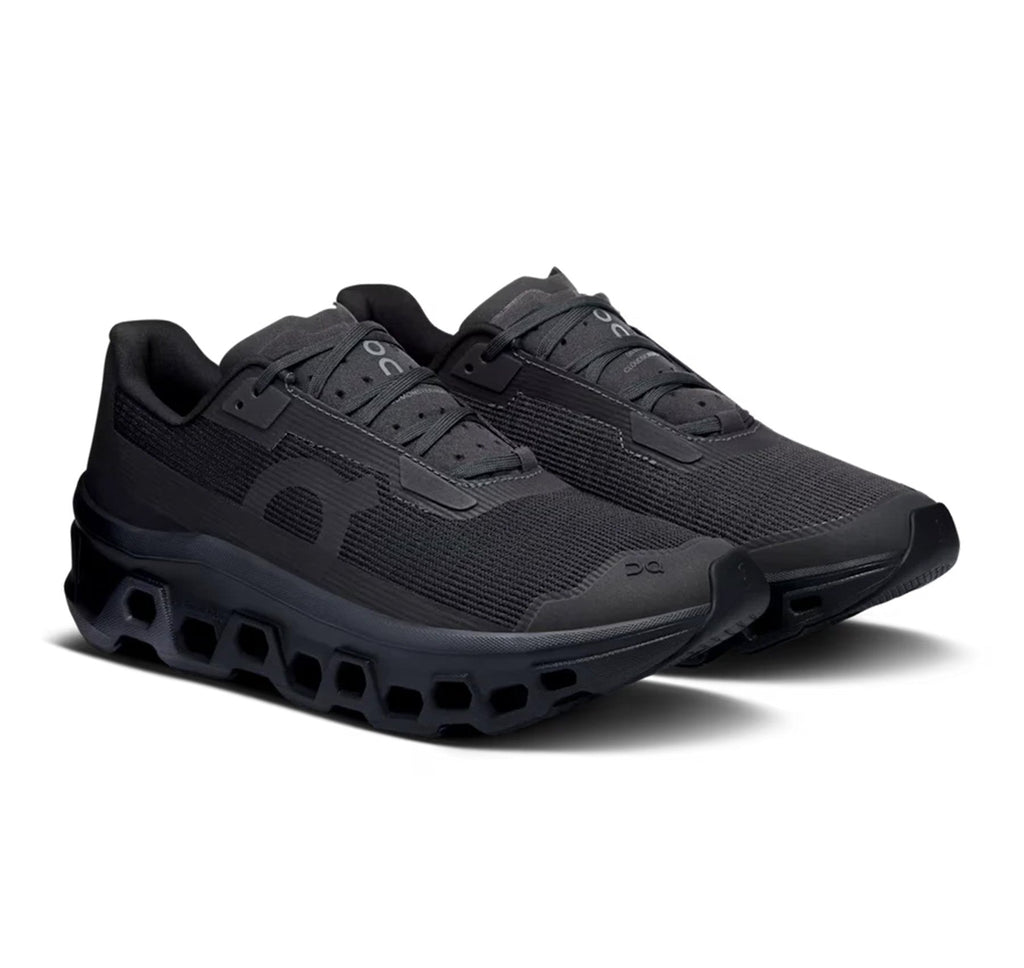Women's On Cloudmonster Void Black Running Shoes - product image from the listing.