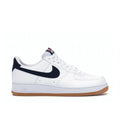 Nike Air Force 1 07 Low White Obsidian Sneakers in Gum - product image from the listing.