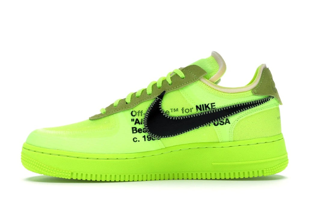 Nike Air Force 1 Low Sneakers in Off-White Volt - product image from the listing.