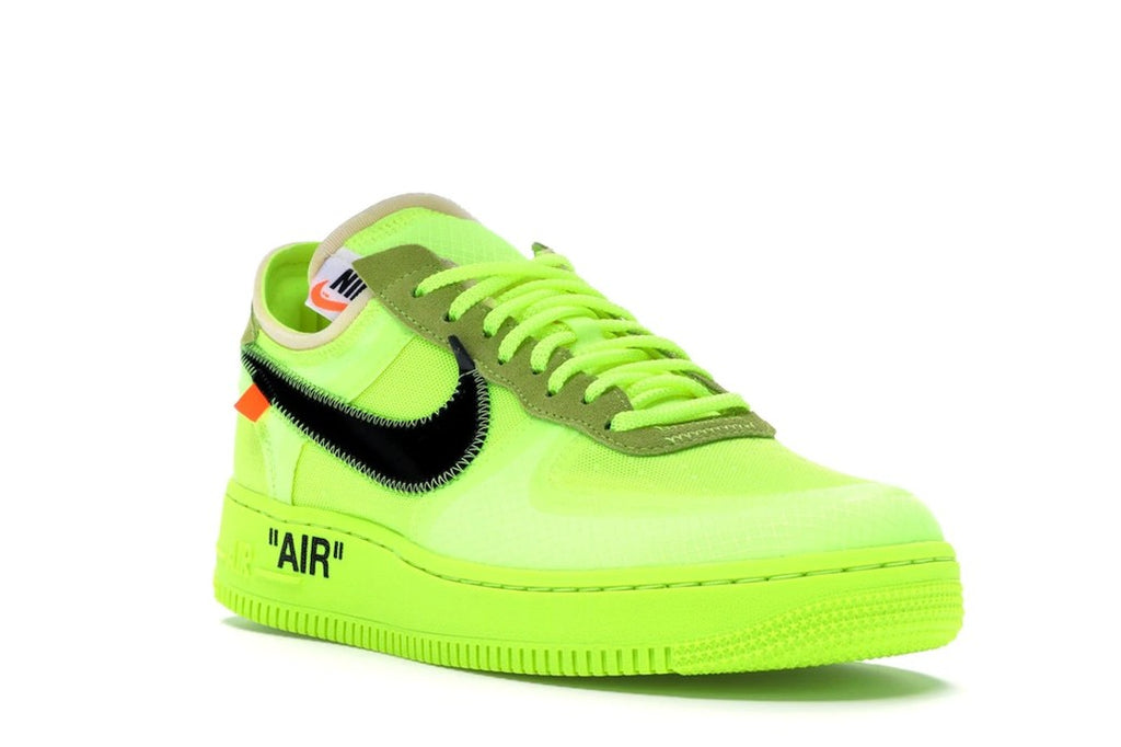 Nike Air Force 1 Low Sneakers in Off-White Volt - product image from the listing.