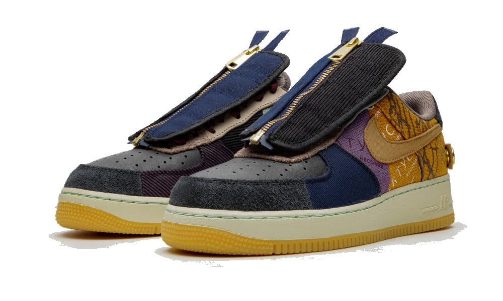 Nike Air Force 1 Low Travis Scott Cactus Jack Trainers - product image from the listing.