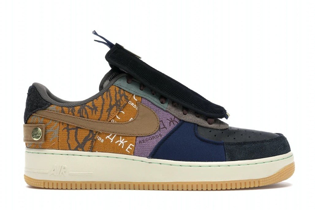Nike Air Force 1 Low Travis Scott Cactus Jack Trainers - product image from the listing.