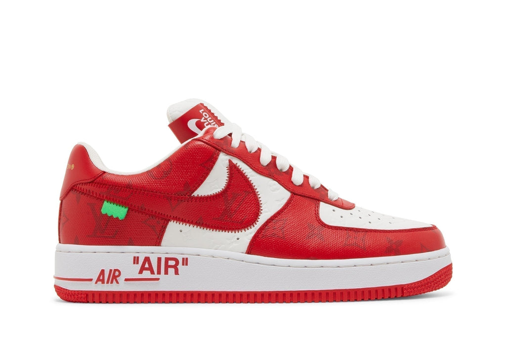 Nike Air Force 1 Low x Louis Vuitton By Virgil Abloh Sneakers in White Red - product image from the listing.