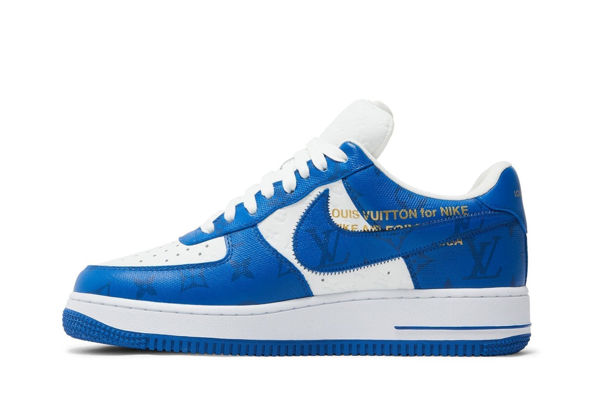 Nike Air Force 1 Low x Louis Vuitton By Virgil Abloh Sneakers in White Royal - product image from the listing.
