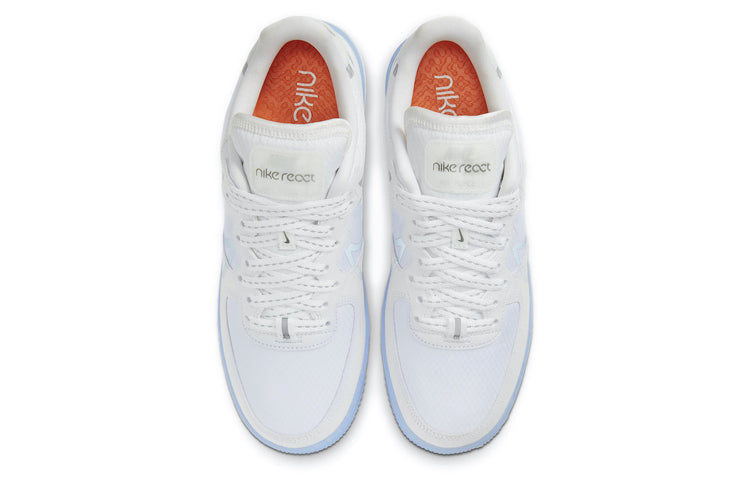 Nike Air Force 1 React White Ice Sole Trainers - product image from the listing.