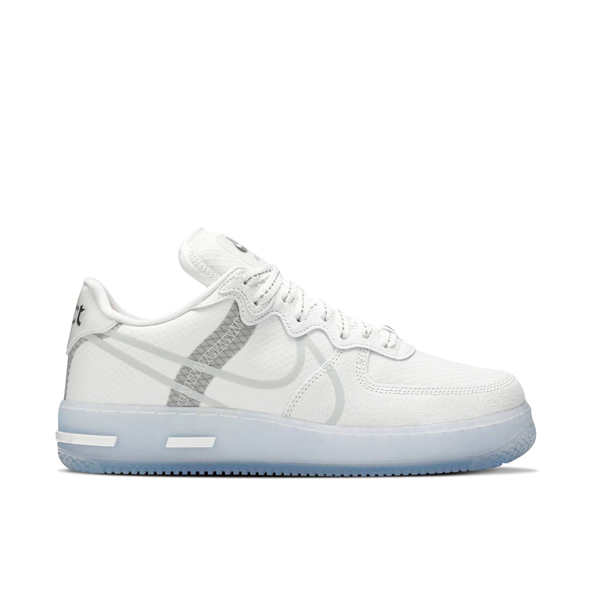 Nike Air Force 1 React White Ice Sole Trainers - product image from the listing.