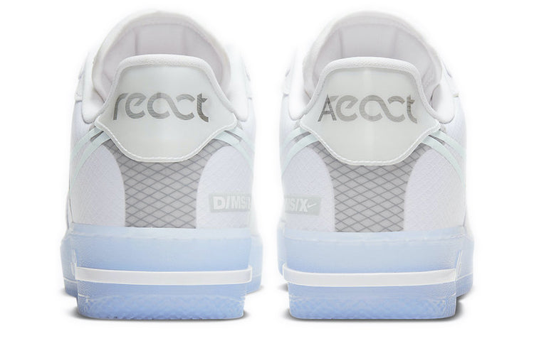 Nike Air Force 1 React White Ice Sole Trainers - product image from the listing.