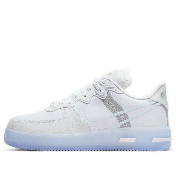 Nike Air Force 1 React White Ice Sole Trainers - product image from the listing.