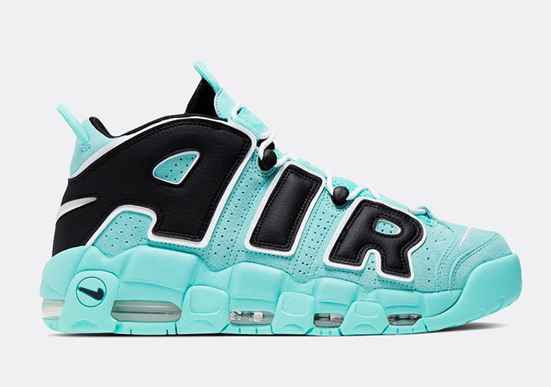 Nike Air More Uptempo Tiffany Sneakers in Aqua - product image from the listing.