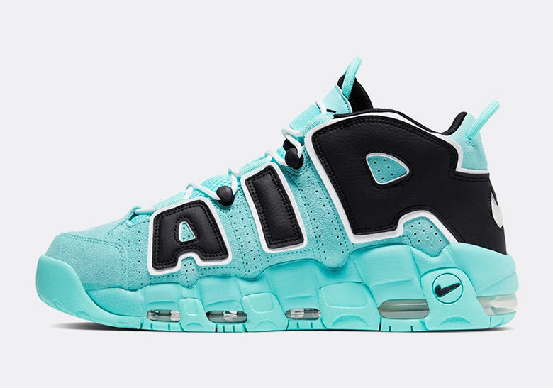 Nike Air More Uptempo Tiffany Sneakers in Aqua - product image from the listing.