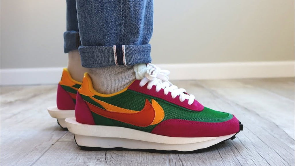 Nike LD Waffle sacai Pine Sneakers in Green - product image from the listing.