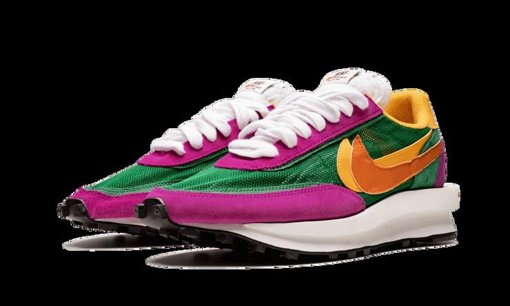 Nike LD Waffle sacai Pine Sneakers in Green - product image from the listing.