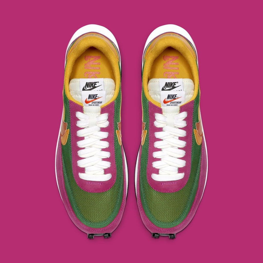 Nike LD Waffle sacai Pine Sneakers in Green - product image from the listing.