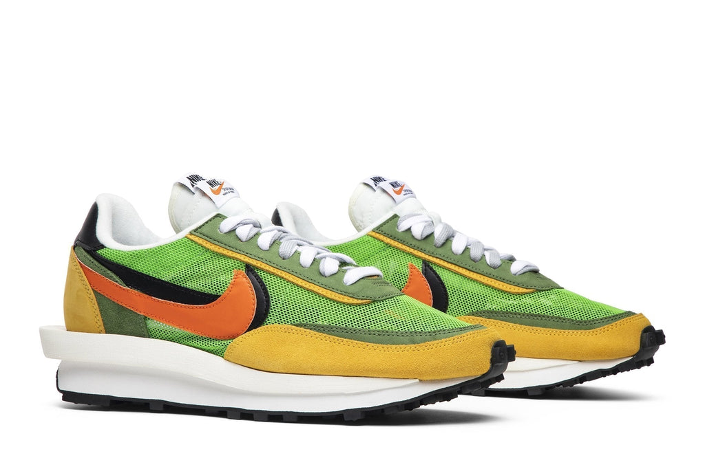 Nike LDWaffle x Sacai Daybreak Sneakers in Green - product image from the listing.