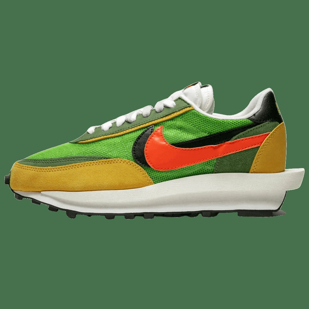 Nike LDWaffle x Sacai Daybreak Sneakers in Green - product image from the listing.