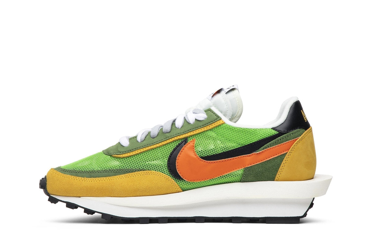 Nike LDWaffle x Sacai Daybreak Sneakers in Green - product image from the listing.