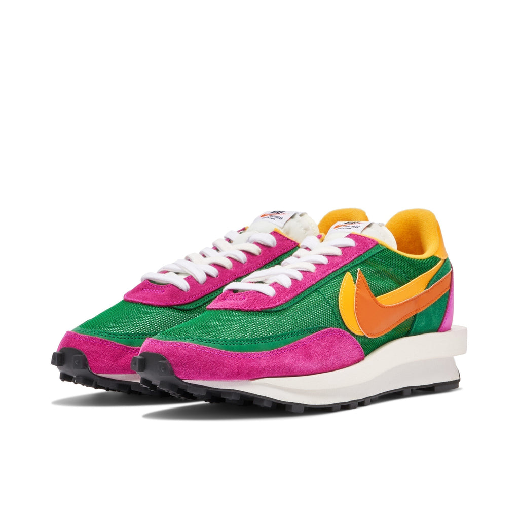 Nike LDWaffle x Sacai Sneakers in Green Pink - product image from the listing.