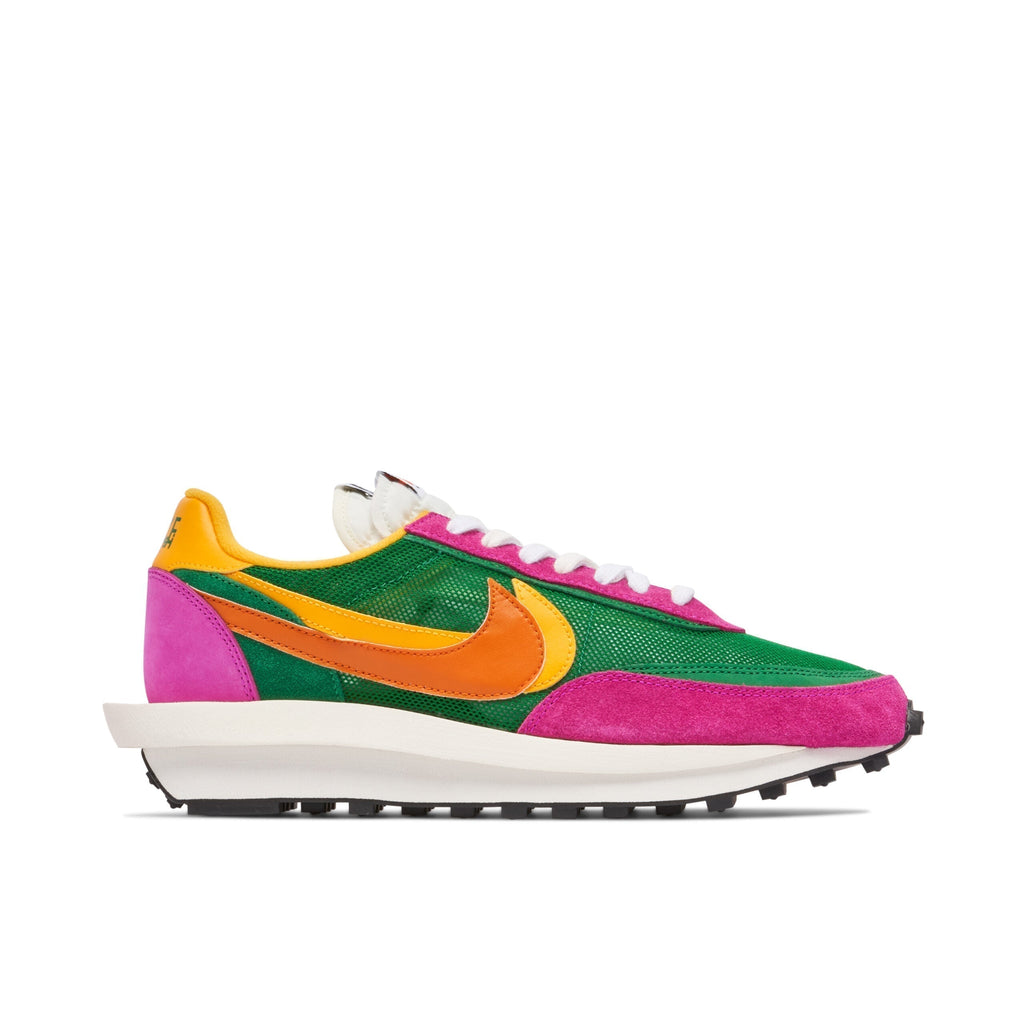 Nike LDWaffle x Sacai Sneakers in Green Pink - product image from the listing.