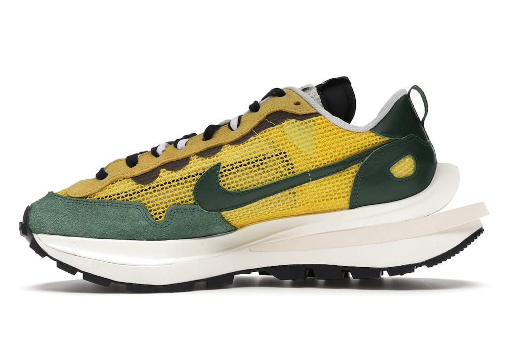 Nike Vaporwaffle sacai Tour Yellow Stadium Sneakers in Green - product image from the listing.