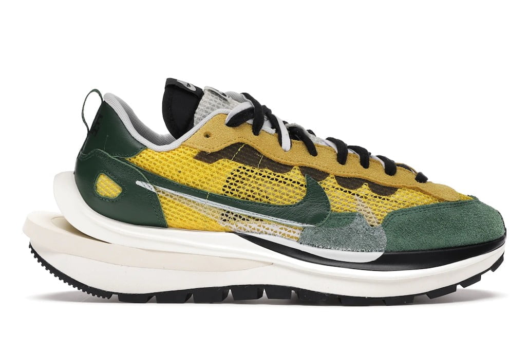 Nike Vaporwaffle sacai Tour Yellow Stadium Sneakers in Green - product image from the listing.