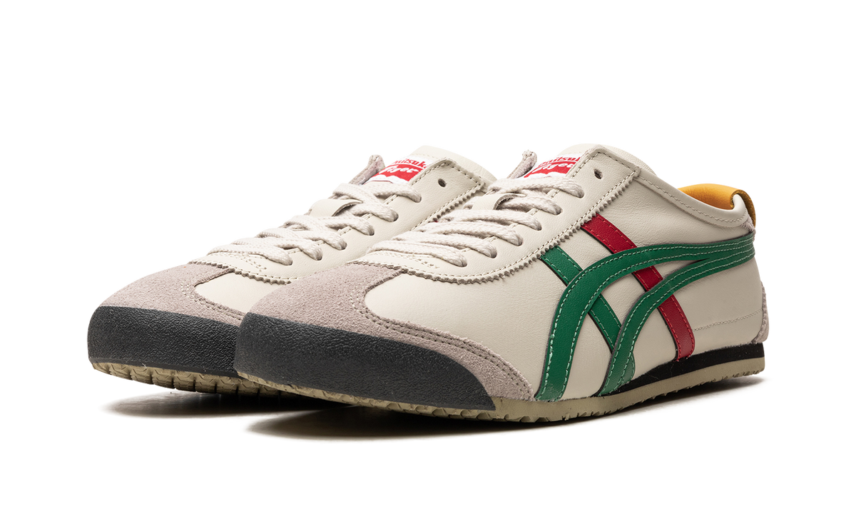 Onitsuka Tiger Mexico 66 Sneakers in Birch Green Red Yellow - product image from the listing.