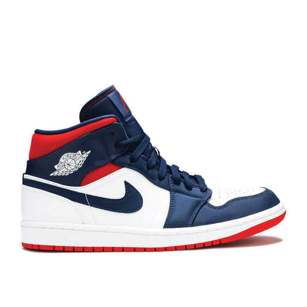 "Olympic" Air Jordan 1 Mid SE Sneakers - product image from the listing.