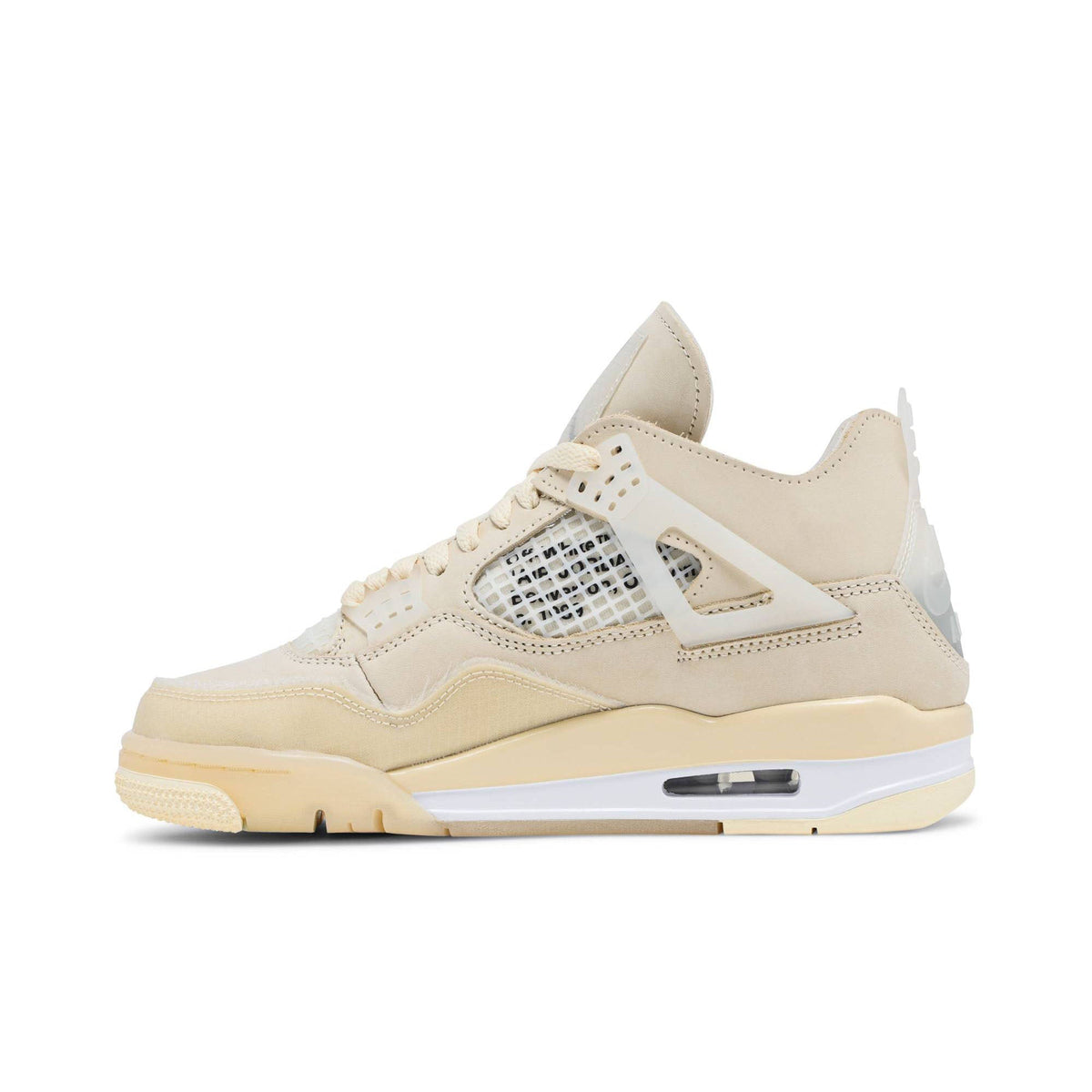 Women's Off-White x Air Jordan 4 SP Sail CV9388-100 Sneakers - product image from the listing.