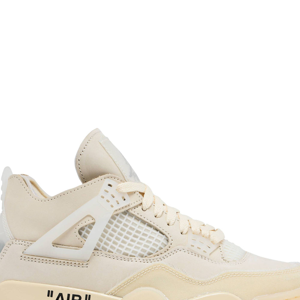 Women's Off-White x Air Jordan 4 SP Sail CV9388-100 Sneakers - product image from the listing.