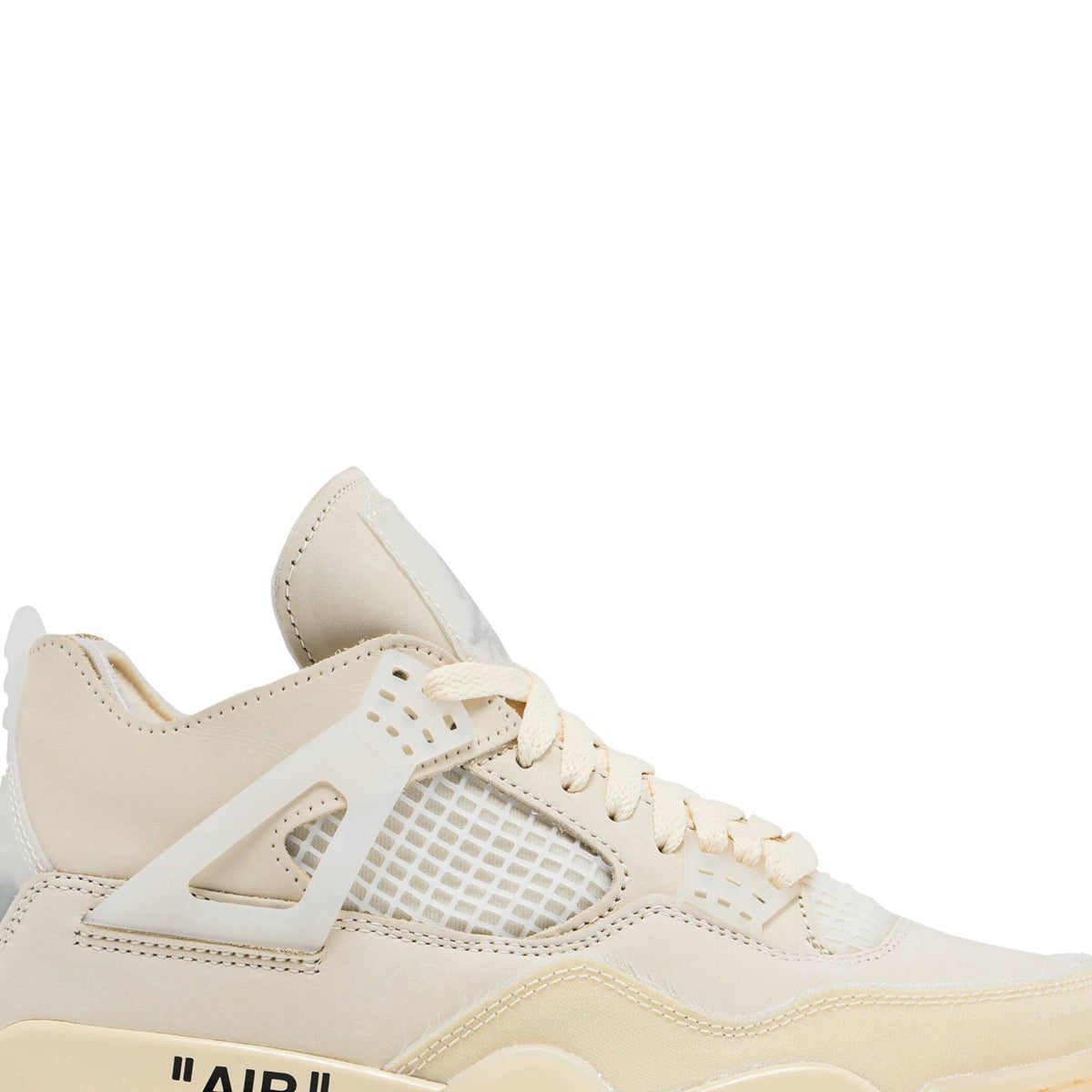 Women's Off-White x Air Jordan 4 SP Sail CV9388-100 Sneakers - product image from the listing.