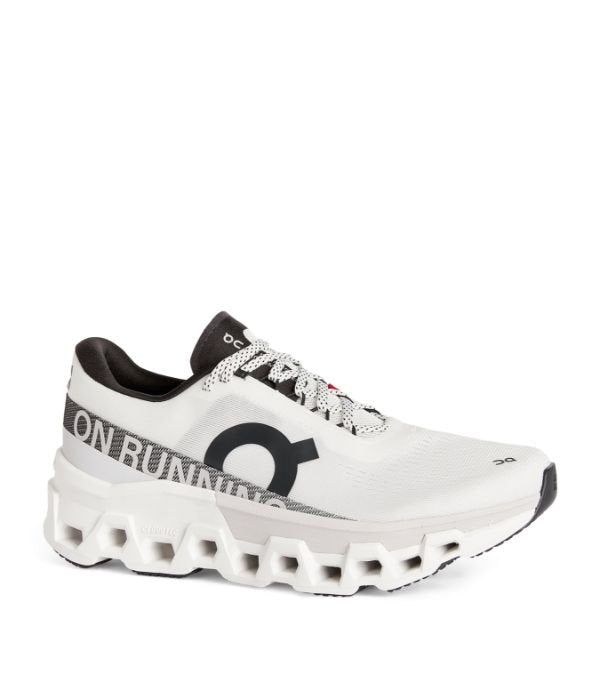 On Cloudmonster 2 Running Shoes in White/Black - product image from the listing.