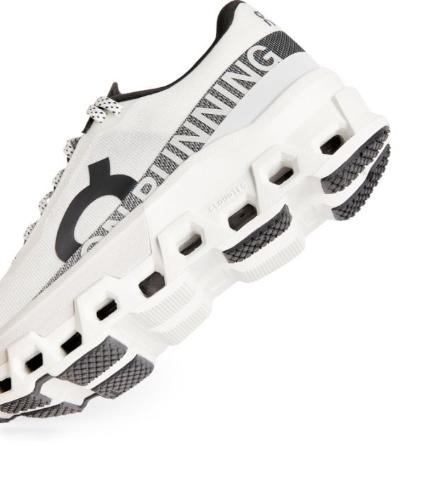 On Cloudmonster 2 Running Shoes in White/Black - product image from the listing.