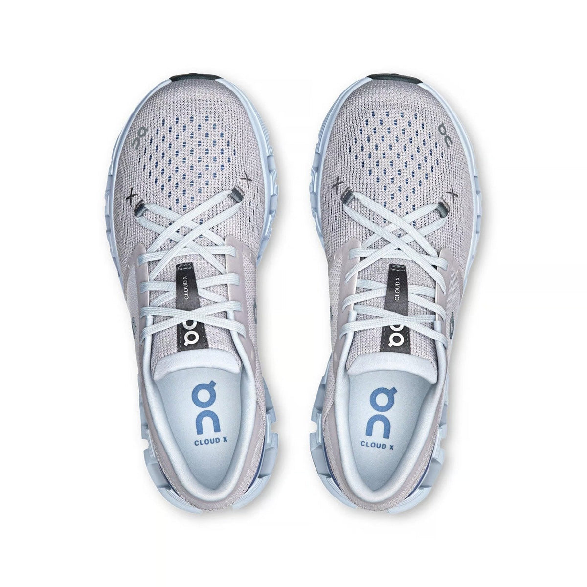 On Cloud X 4 Silver Chambray Training Footwear - product image from the listing.
