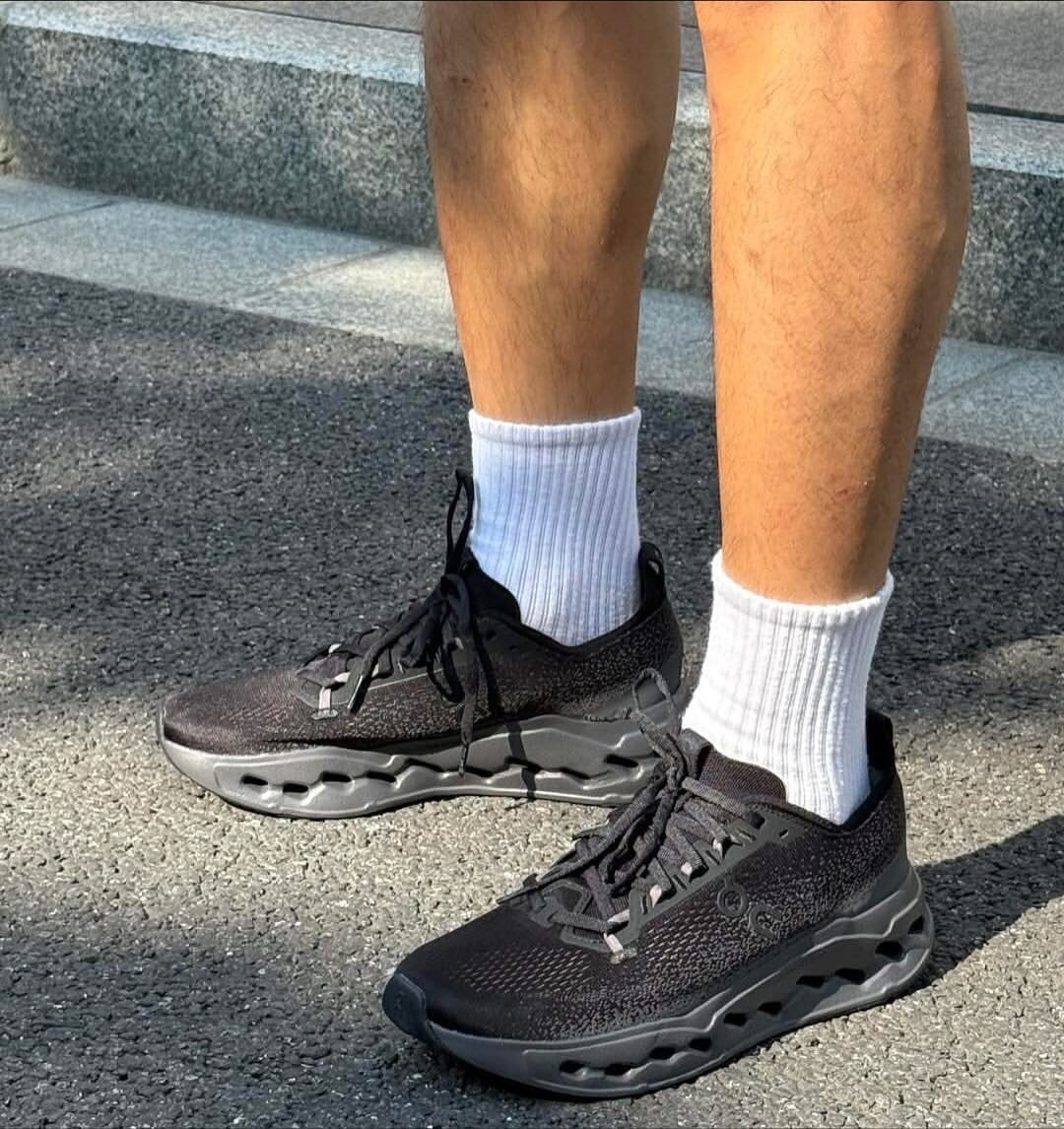 On Cloudsurfer Max Black Eclipse Shoes for Running - product image from the listing.