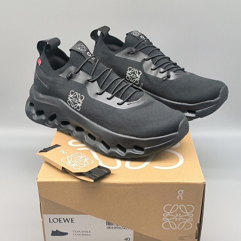 LOEWE x On Cloudtilt Black Lifestyle Trainers - product image from the listing.