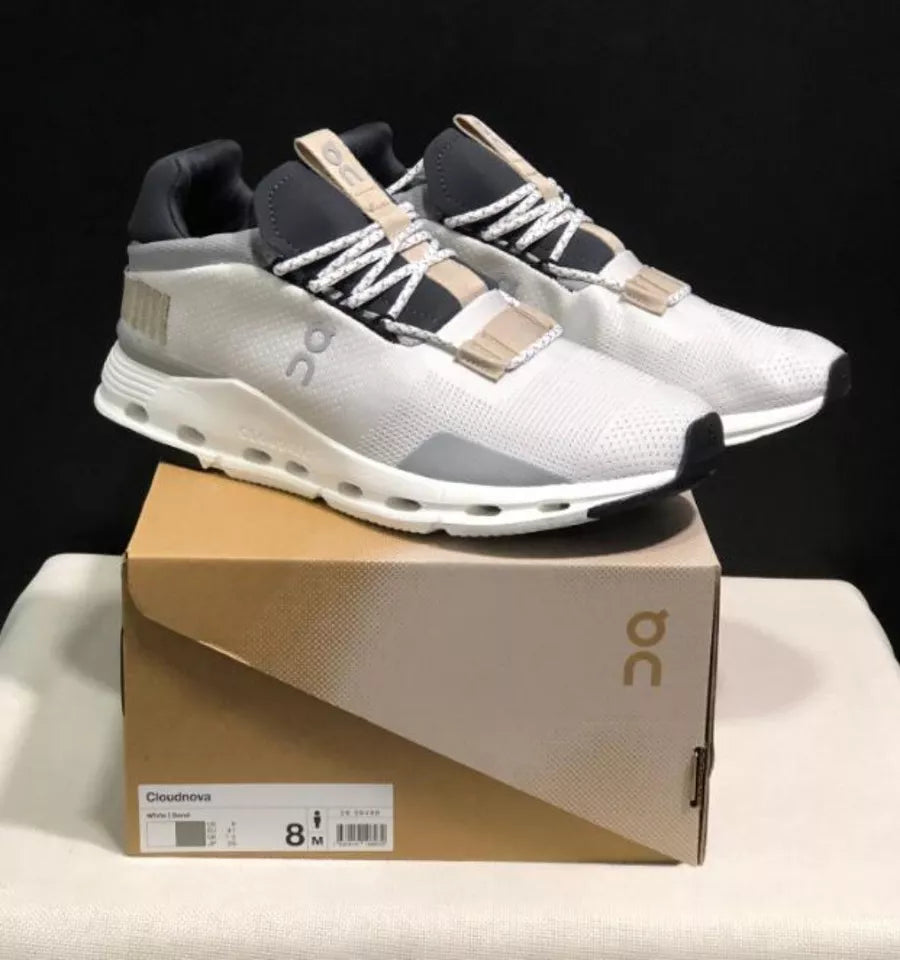 On Cloudnova Grey Lifestyle Trainers - product image from the listing.