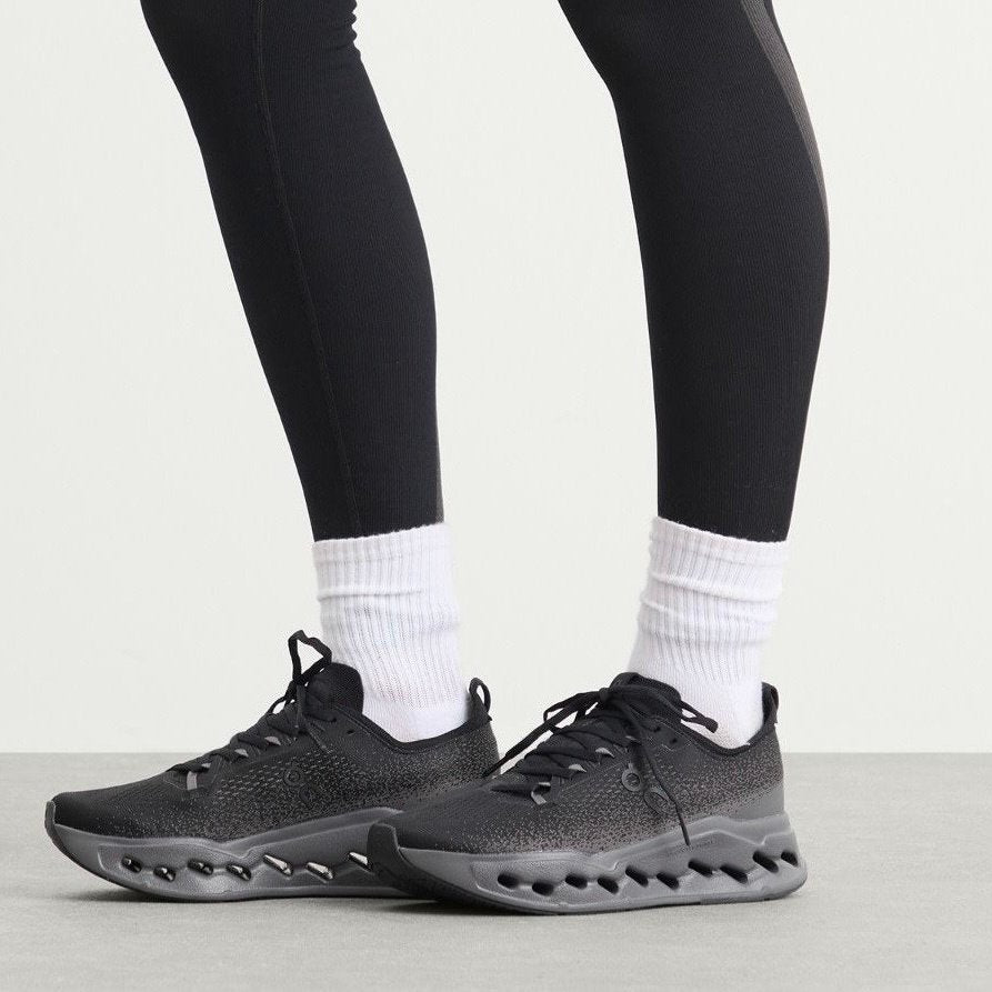 On Cloudsurfer Max Black Eclipse Shoes for Running - product image from the listing.