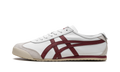 Onitsuka Tiger Mexico 66 Sneakers in White Burgundy - product image from the listing.