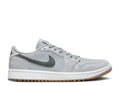 Air Jordan 1 Low Golf Sneakers in Wolf Grey Gum - product image from the listing.