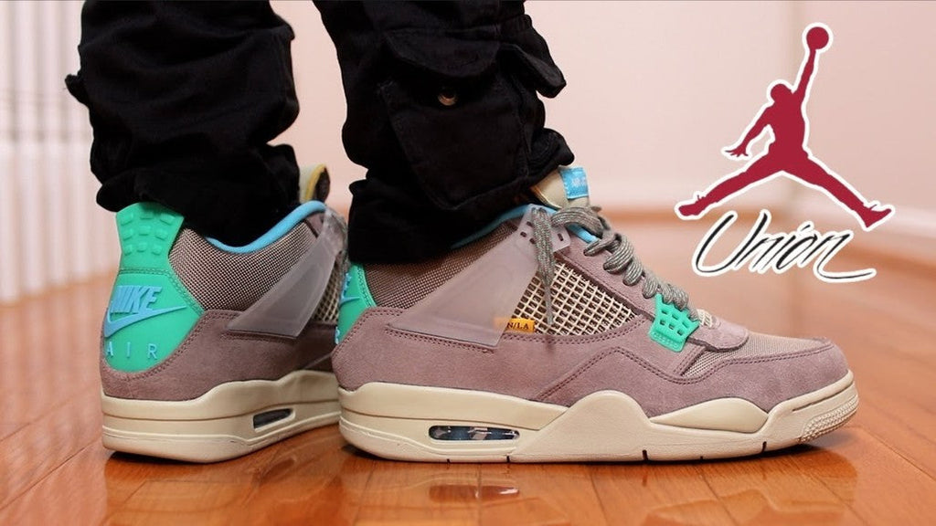 Union LA x Jordan 4 Retro Taupe Haze Trainers - product image from the listing.