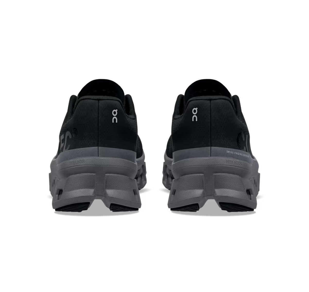 Women's On Cloudmonster Black/Magnet Running Shoes - product image from the listing.