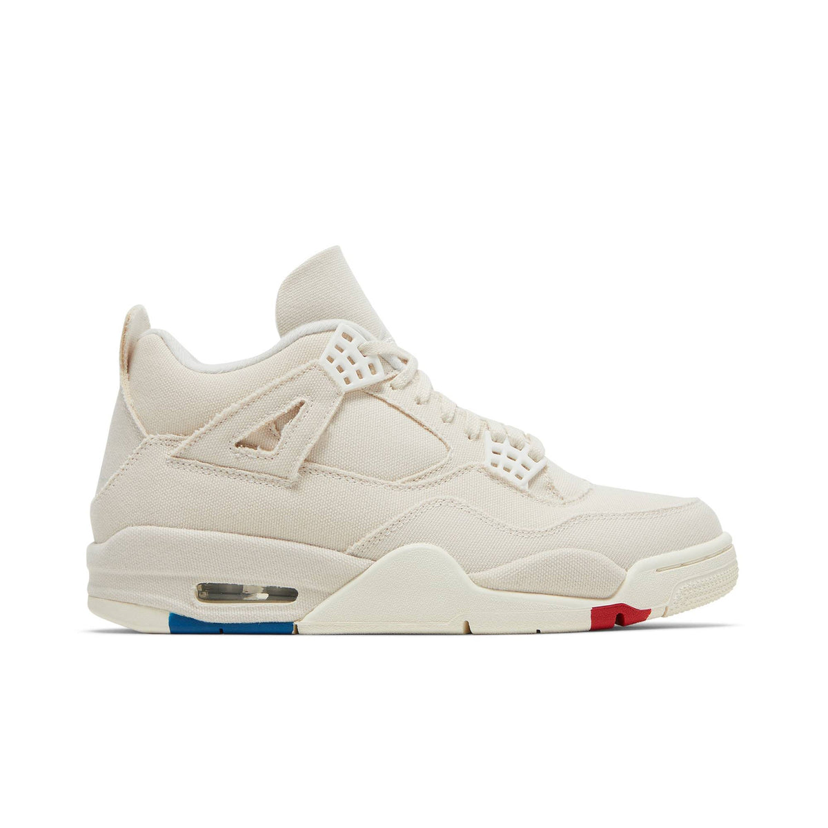 Air Jordan 4 Retro Blank Canvas DQ4909-100 Sneakers for Women - product image from the listing.