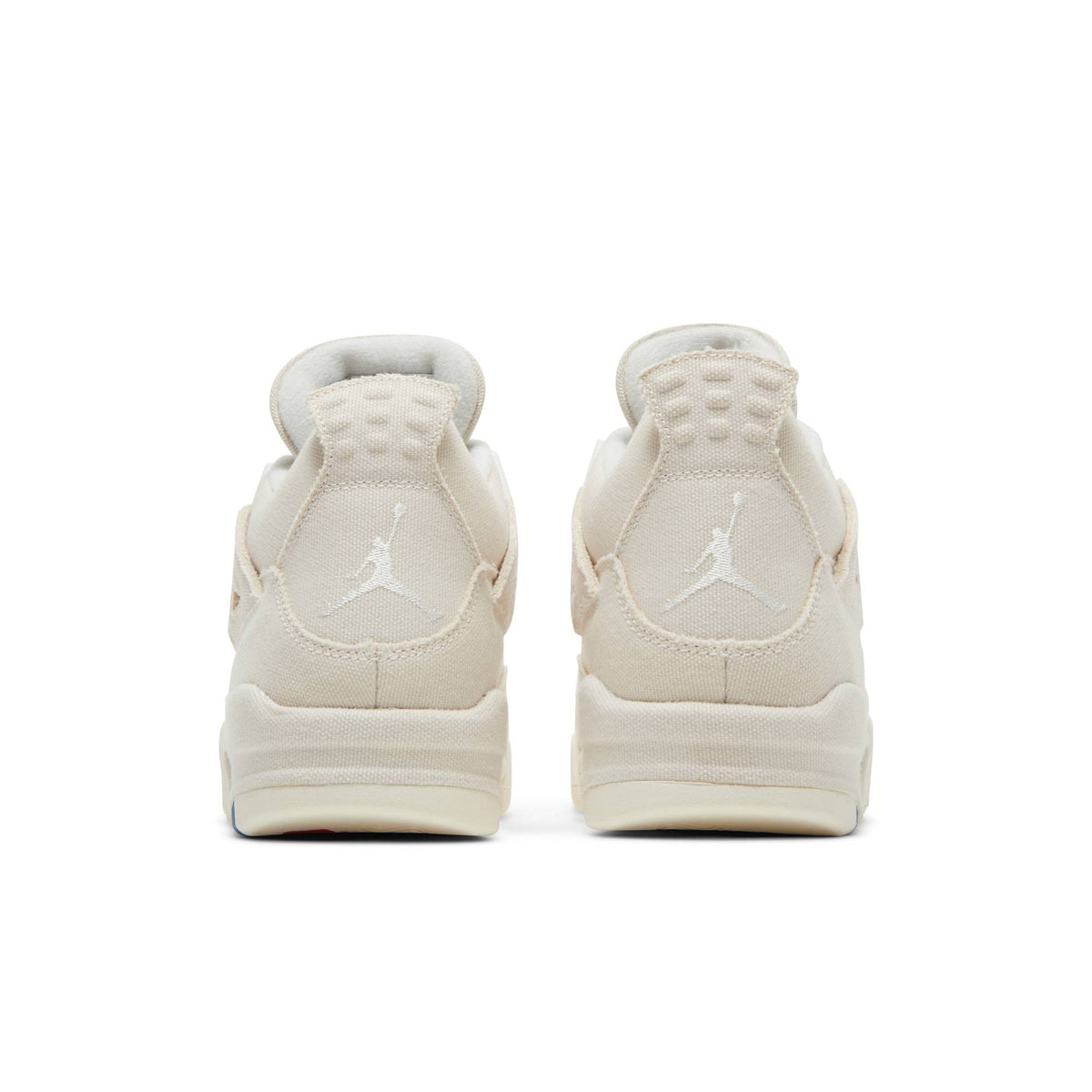 Air Jordan 4 Retro Blank Canvas DQ4909-100 Sneakers for Women - product image from the listing.